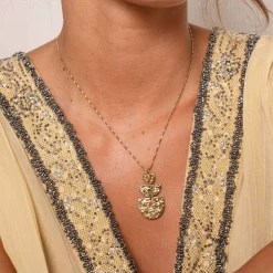 Femme Luzaka Colliers<Collier Mendosa acier doré or