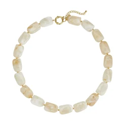 Femme Luzaka Colliers<Collier Naomi blanc acier doré or