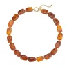 Femme Luzaka Colliers<Collier Naomi marron acier doré or
