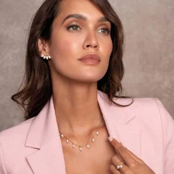 Femme Luzaka Colliers<Collier Olivia acier doré or et nacre