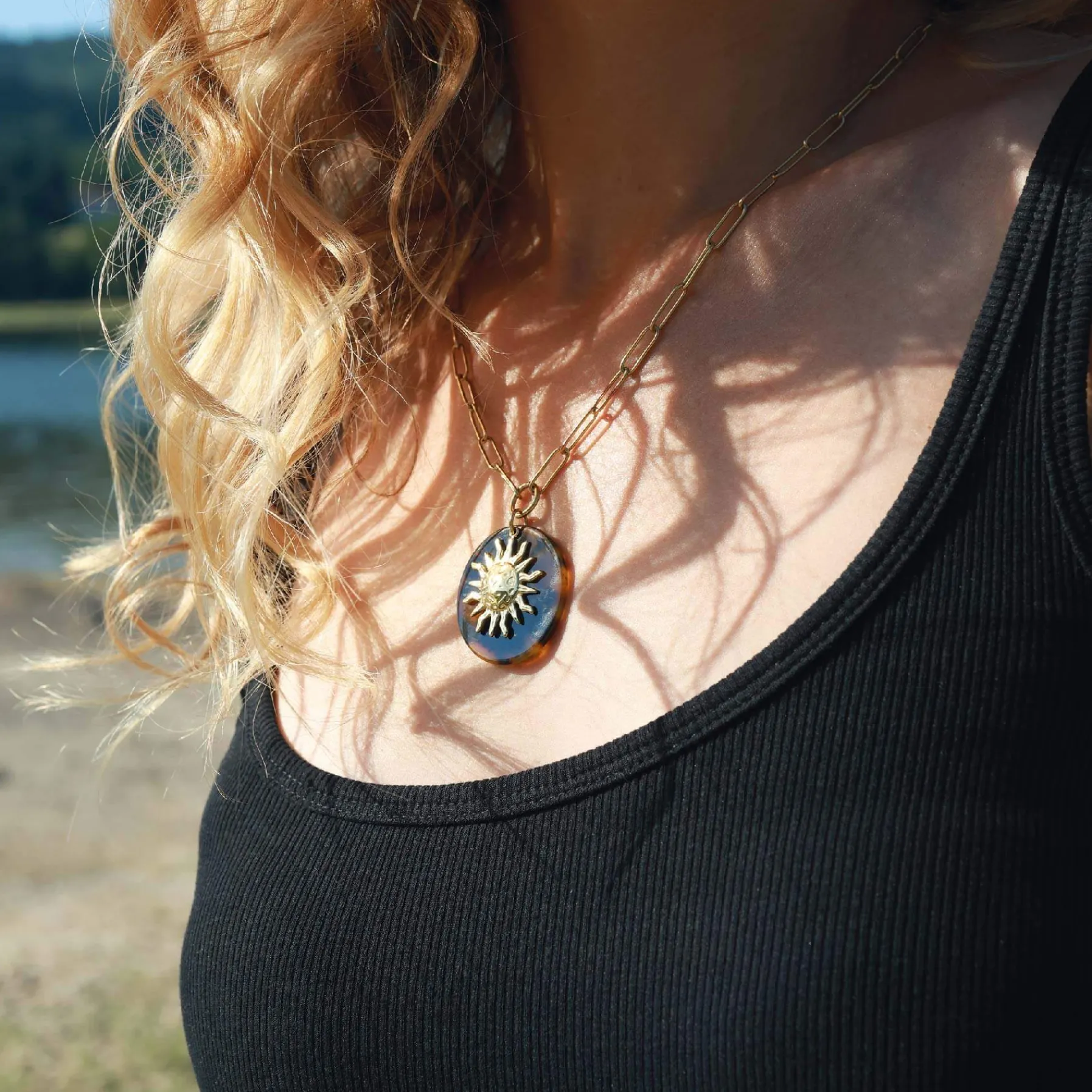 Femme Luzaka Colliers<Collier Oria acier doré or