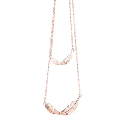 Femme Luzaka Colliers<Collier Pascaline doré rose