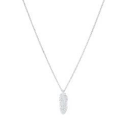 Femme Luzaka Colliers<Collier Plume Argent 925 rhodié