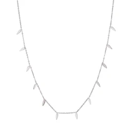 Femme Luzaka Colliers<Collier Plumes acier