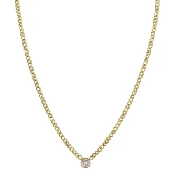 Femme Luzaka Colliers<Collier Rondina zircon blanc