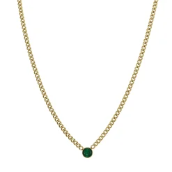Femme Luzaka Colliers<Collier Rondina zircon vert