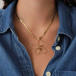 Femme Luzaka Colliers<Collier Rory acier doré or
