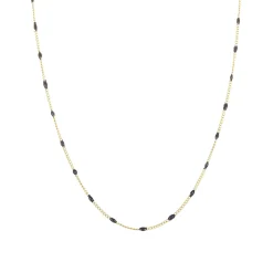 Femme Luzaka Colliers<Collier Rosaire noir acier doré or