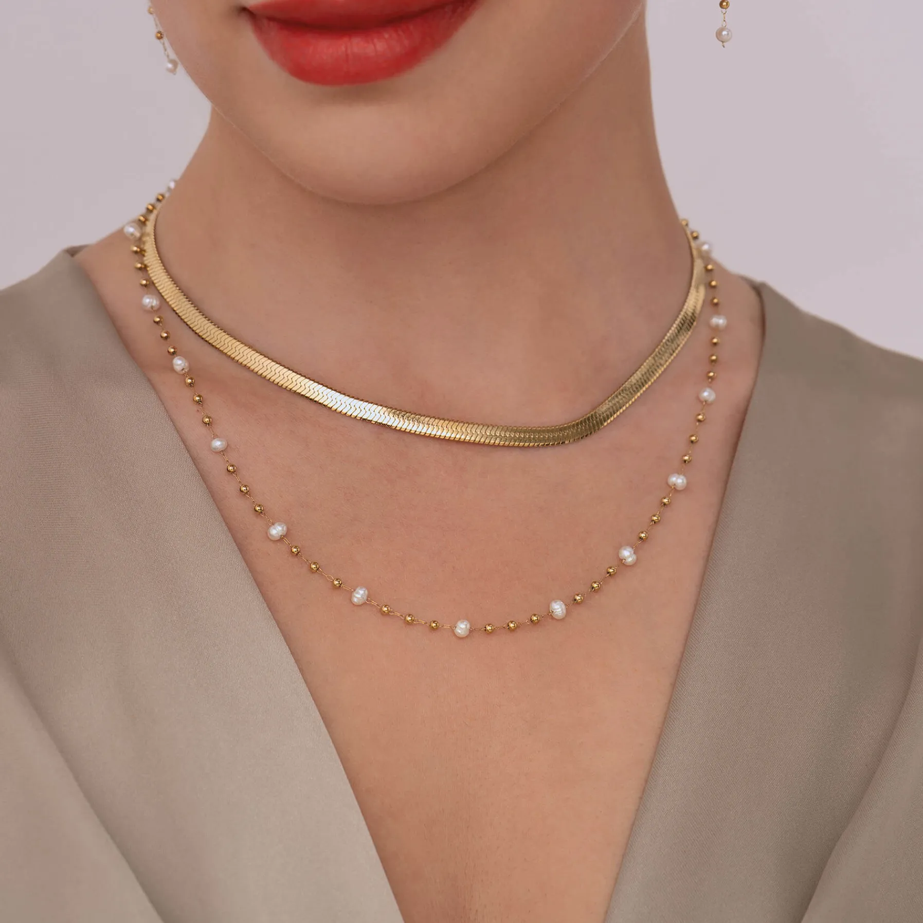 Femme Luzaka Colliers<Collier Rosaire perles nacre naturelle