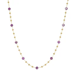 Femme Luzaka Colliers<Collier Rosaire pierres Améthyste