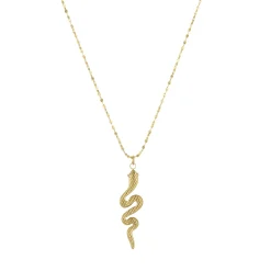 Femme Luzaka Colliers<Collier Serpentin acier doré or