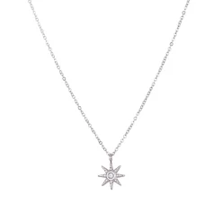 Femme Luzaka Colliers<Collier Soleil acier