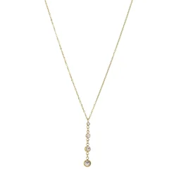 Femme Luzaka Colliers<Collier Storia zircons acier doré or