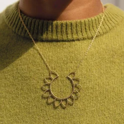 Femme Luzaka Colliers<Collier Sunny acier doré or