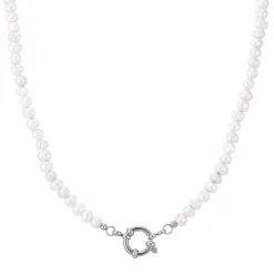 Femme Luzaka Colliers|Luzacharms<Collier Tahoré Perles nacre acier argenté