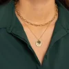 Femme Luzaka Colliers<Collier Tania double rangs acier doré or