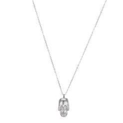 Femme Luzaka Colliers<Collier Tête de mort acier