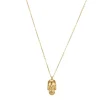 Femme Luzaka Colliers<Collier Tête de mort doré or