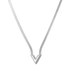 Femme Luzaka Colliers<Collier V Maille plate acier