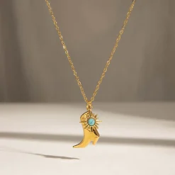 Femme Luzaka Colliers<Collier Western acier doré or