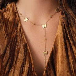 Femme Luzaka Colliers<Collier Y Saphira papillon