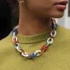 Femme Luzaka Colliers<Collier Yako maillons multicolores