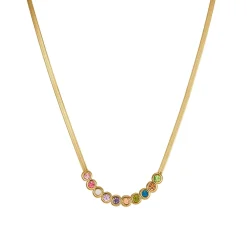 Femme Luzaka Colliers<Collier zircons multicolores