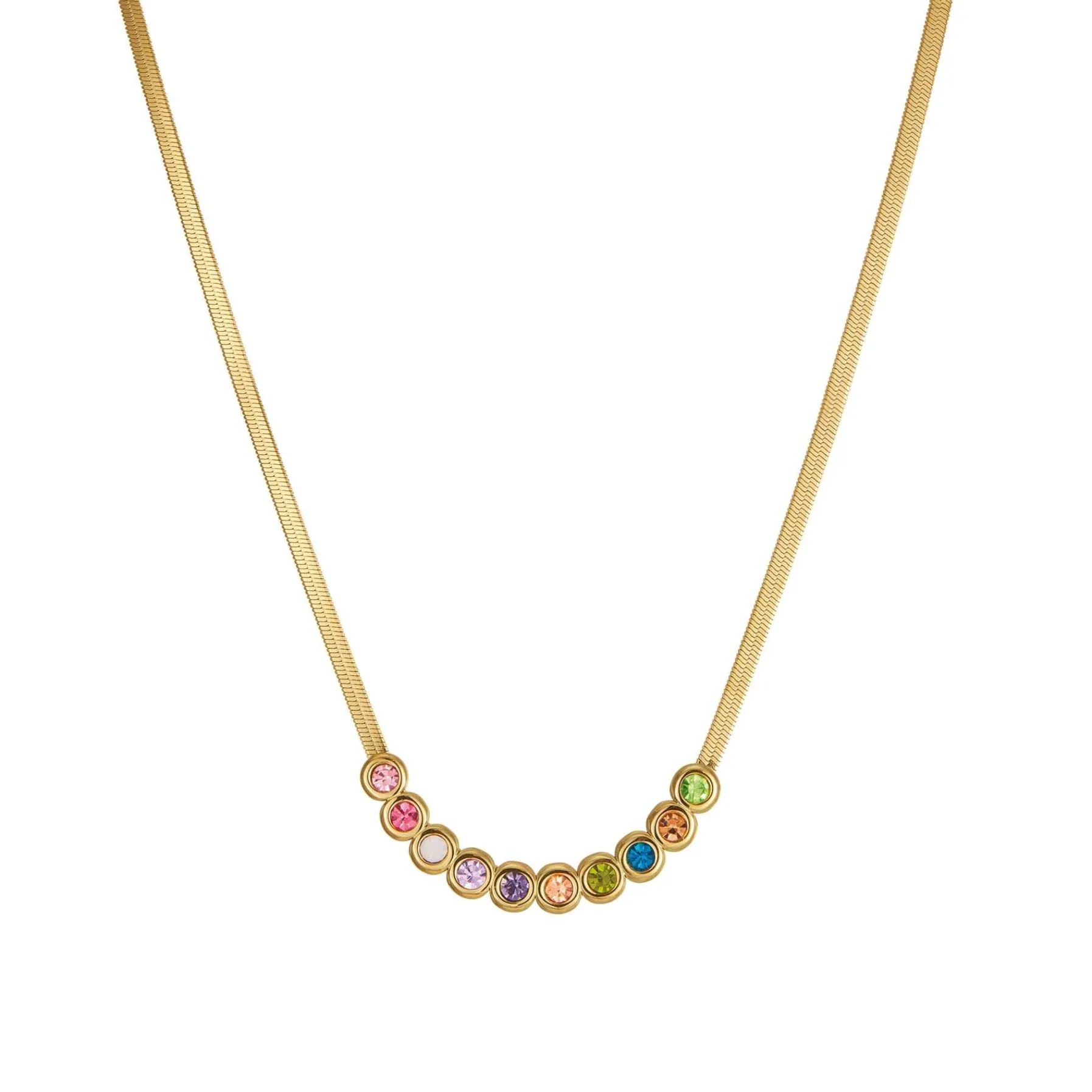 Femme Luzaka Colliers<Collier zircons multicolores