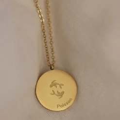 Femme Luzaka Colliers<Colliers médaille Astrologique