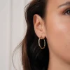 Femme Luzaka Boucles<Créoles Andréa acier argenté et doré or