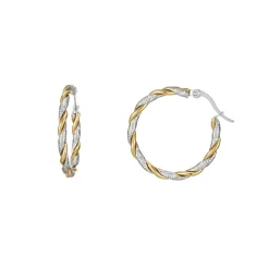 Femme Luzaka Boucles<Créoles Andréa acier argenté et doré or