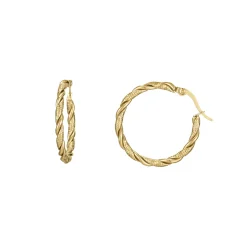 Femme Luzaka Boucles<Créoles Andréa acier doré or