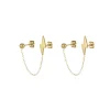 Femme Luzaka Boucles<Double boucles Storm acier doré or