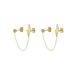 Femme Luzaka Boucles<Double boucles Storm acier doré or