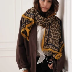 Luzaka Écharpes & Foulards<Echarpe Léo taupe