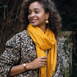 Luzaka Écharpes & Foulards<Echarpe Lucia Moutarde