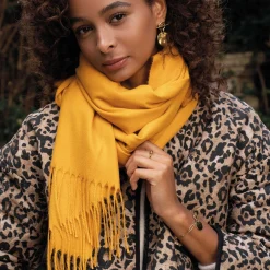 Luzaka Écharpes & Foulards<Echarpe Lucia Moutarde