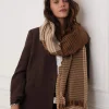 Luzaka Écharpes & Foulards<Echarpe pied de poule marron