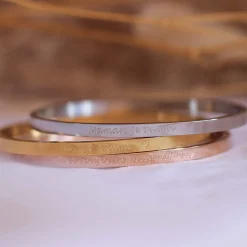 Femme Luzaka Bracelets<Jonc acier à message personnalisé