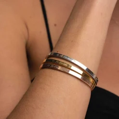 Femme Luzaka Bracelets<Jonc acier à message personnalisé