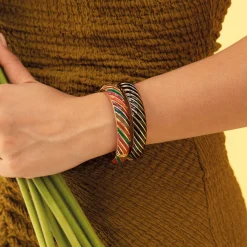 Femme Luzaka Bracelets<Jonc Lina noir