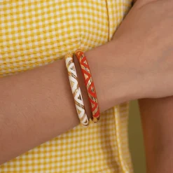 Femme Luzaka Bracelets<Jonc Line orange
