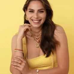 Femme Luzaka Bracelets<Jonc Line orange