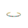 Femme Luzaka Bracelets<Jonc Mona multicolore acier doré or