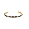 Femme Luzaka Bracelets<Jonc Mona noir acier doré or