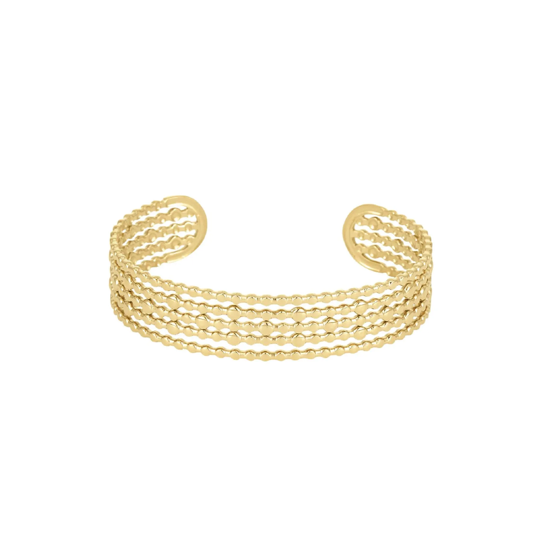 Femme Luzaka Bracelets<Jonc Perline acier doré or