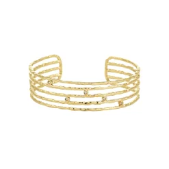 Femme Luzaka Bracelets<Jonc Saturne acier doré or