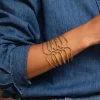 Femme Luzaka Bracelets<Manchette Curby acier doré or
