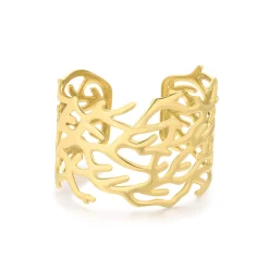 Femme Luzaka Bracelets<Manchette Marina acier doré or