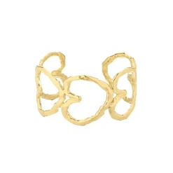 Femme Luzaka Bracelets<Manchette Rosita acier doré or